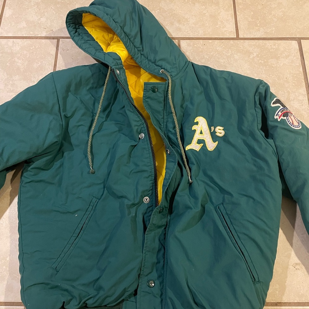 Oakland Athletics Green Hooded Jacket